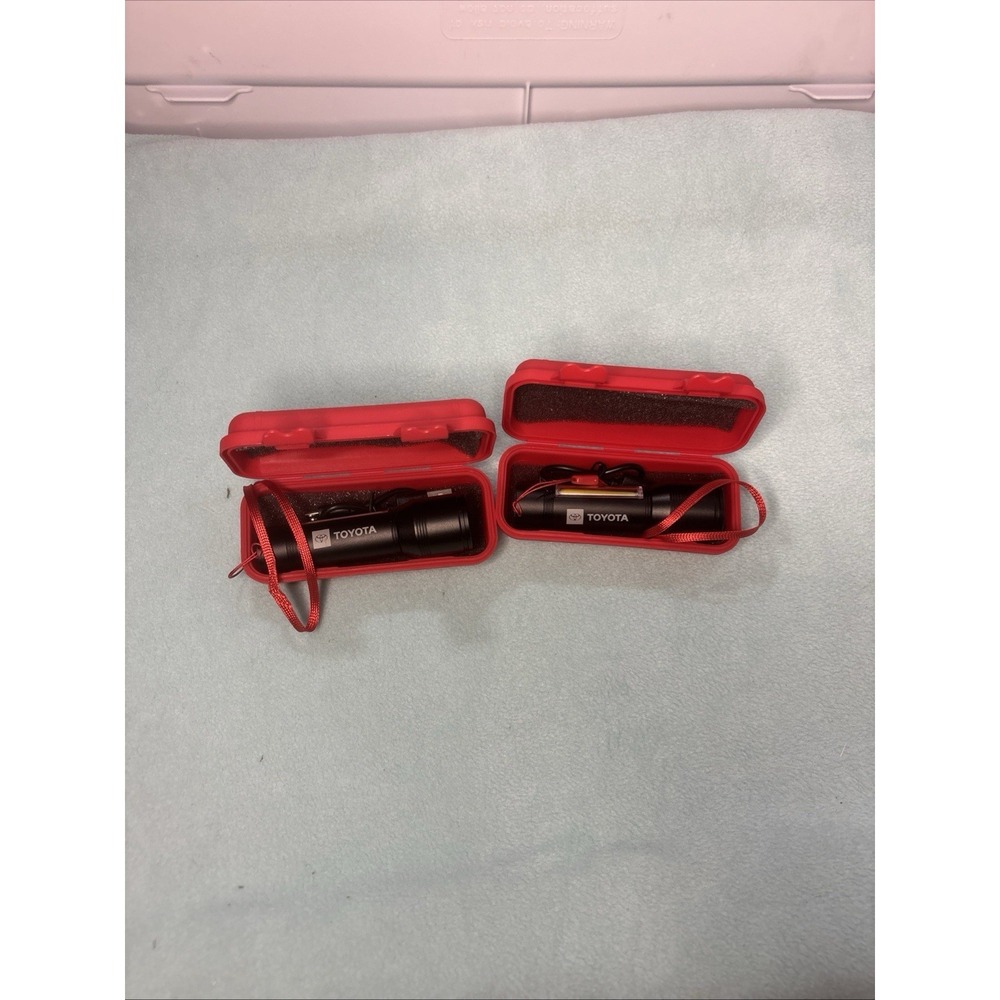 Toyota 2pk Mini Flashlight USB Rechargeable - Picture 3 of 5